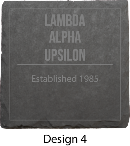 Lambda Alpha Upsilon Stone Coasters - 4-Pack