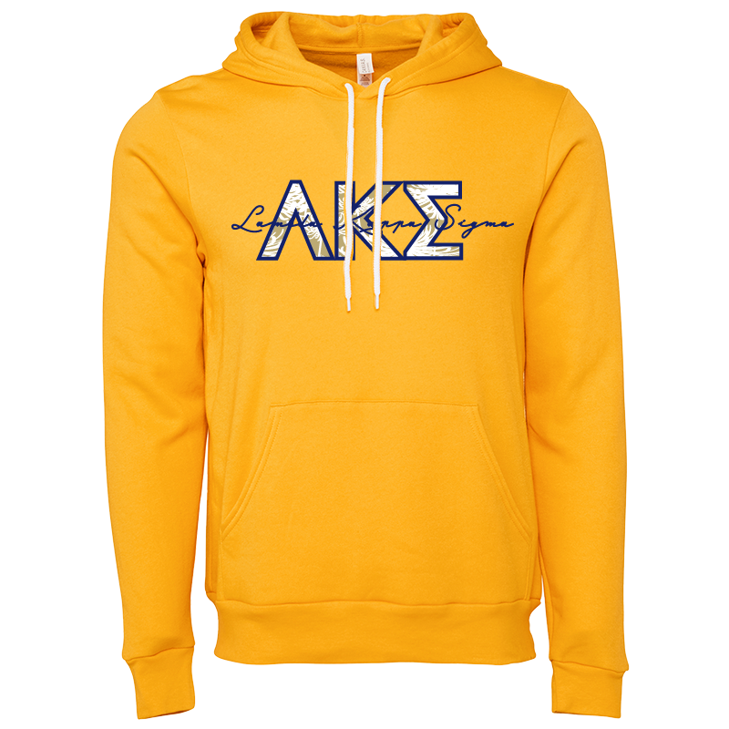 Lambda Kappa Sigma Applique Letters Hooded Sweatshirt