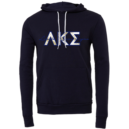 Lambda Kappa Sigma Applique Letters Hooded Sweatshirt