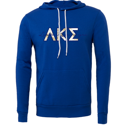 Lambda Kappa Sigma Applique Letters Hooded Sweatshirt