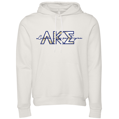 Lambda Kappa Sigma Applique Letters Hooded Sweatshirt