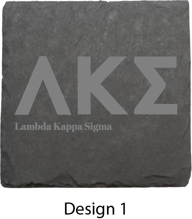 Lambda Kappa Sigma Stone Coasters - 4-Pack