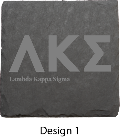 Lambda Kappa Sigma Stone Coasters - 4-Pack