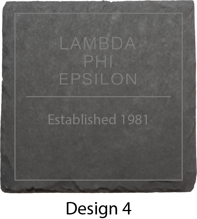 Lambda Phi Epsilon Stone Coasters - 4-Pack