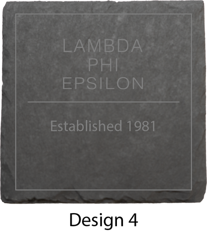 Lambda Phi Epsilon Stone Coasters - 4-Pack