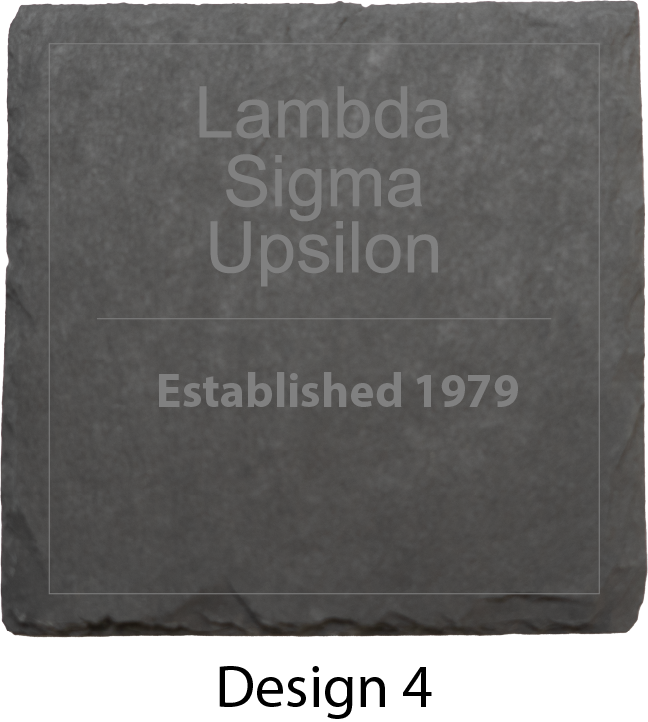 Lambda Sigma Upsilon Stone Coasters - 4-Pack