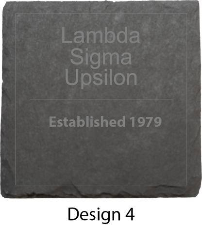 Lambda Sigma Upsilon Stone Coasters - 4-Pack