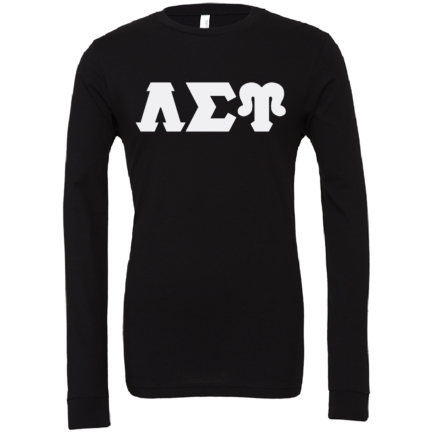 Lambda Sigma Upsilon Lettered Long Sleeve T-Shirts