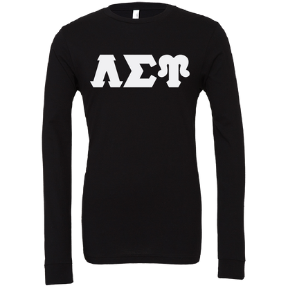 Lambda Sigma Upsilon Lettered Long Sleeve T-Shirts