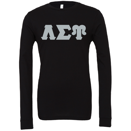 Lambda Sigma Upsilon Lettered Long Sleeve T-Shirts