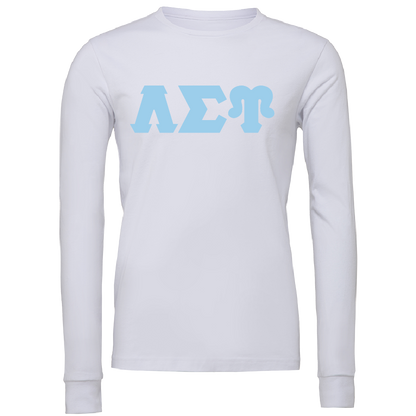 Lambda Sigma Upsilon Lettered Long Sleeve T-Shirts