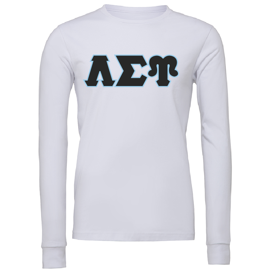 Lambda Sigma Upsilon Lettered Long Sleeve T-Shirts