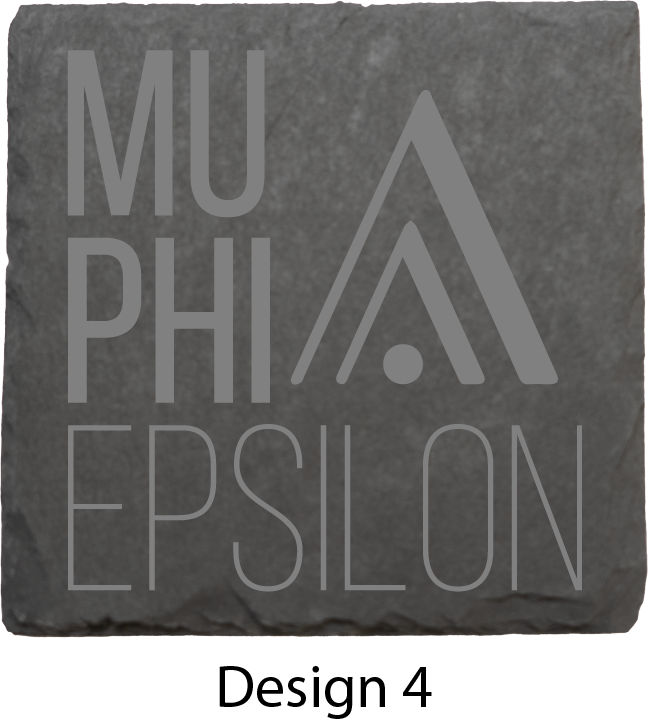 Mu Phi Epsilon Stone Coasters - 4-Pack