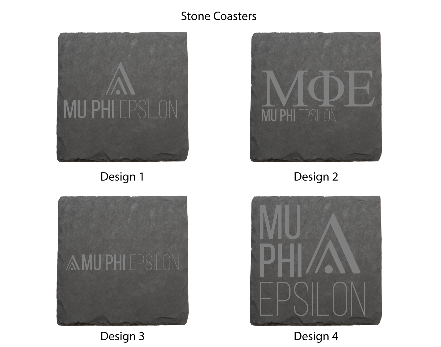 Mu Phi Epsilon Stone Coasters - 4-Pack