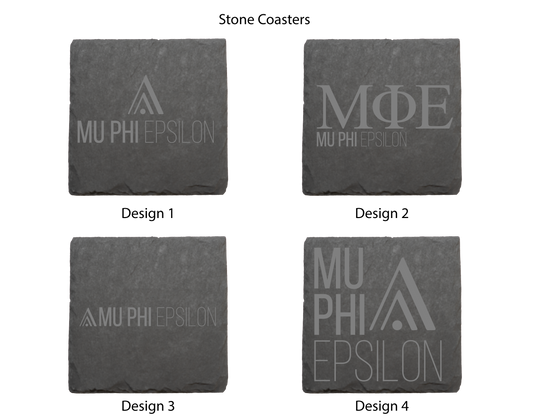 Mu Phi Epsilon Stone Coasters - 4-Pack