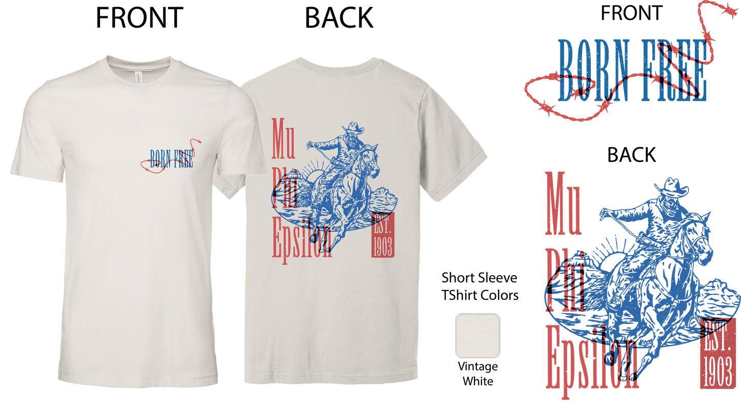 Mu Phi Epsilon Cowboy Graphic T-Shirt
