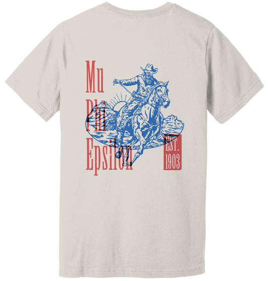 Mu Phi Epsilon Cowboy Graphic T-Shirt