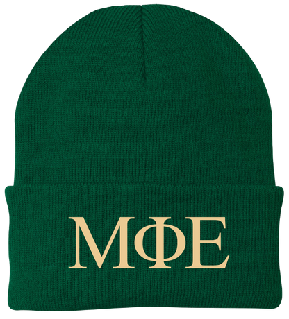 Mu Phi Epsilon Lettered Beanies