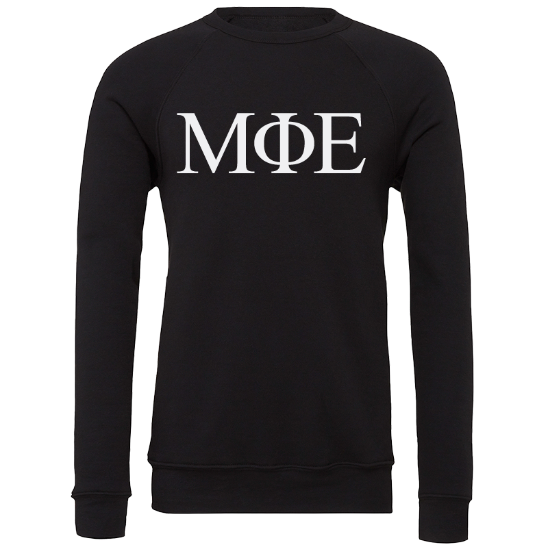 Mu Phi Epsilon Lettered Crewneck Sweatshirts