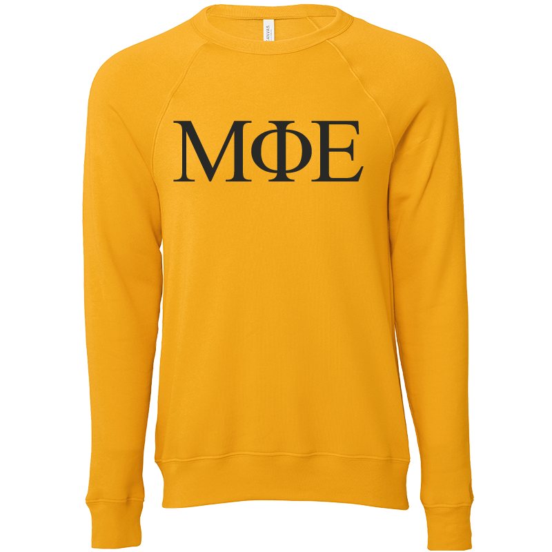 Mu Phi Epsilon Lettered Crewneck Sweatshirts