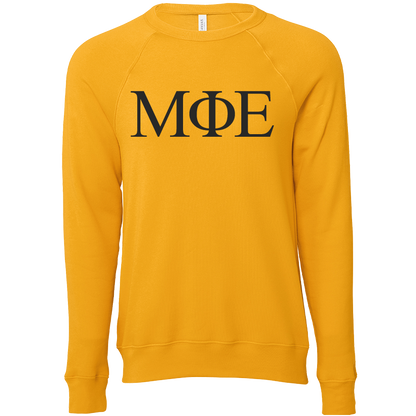 Mu Phi Epsilon Lettered Crewneck Sweatshirts