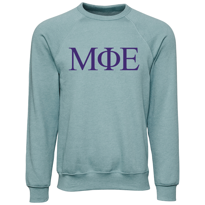 Mu Phi Epsilon Lettered Crewneck Sweatshirts