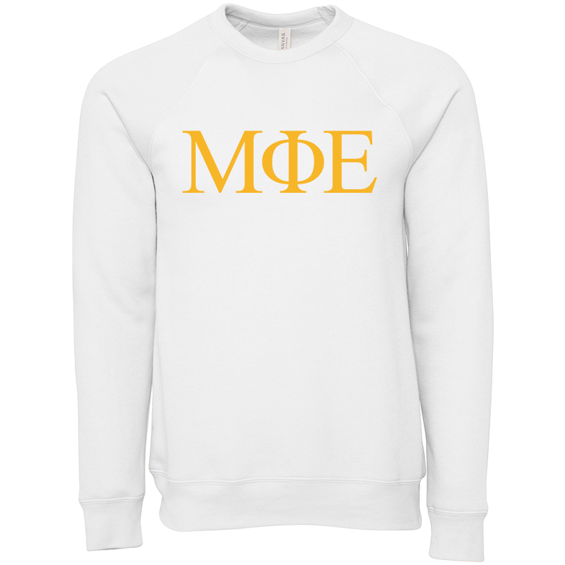 Mu Phi Epsilon Lettered Crewneck Sweatshirts