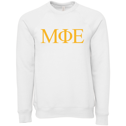 Mu Phi Epsilon Lettered Crewneck Sweatshirts