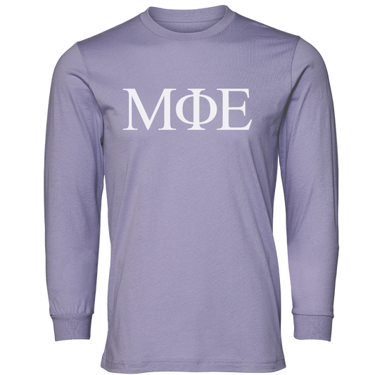 Mu Phi Epsilon Lettered Long Sleeve T-Shirts