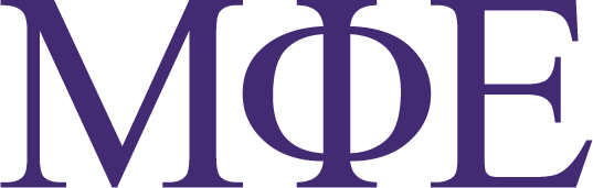 Purple 'MFE' logo on a white background