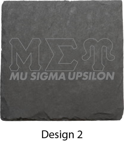 Mu Sigma Upsilon Stone Coasters - 4-Pack