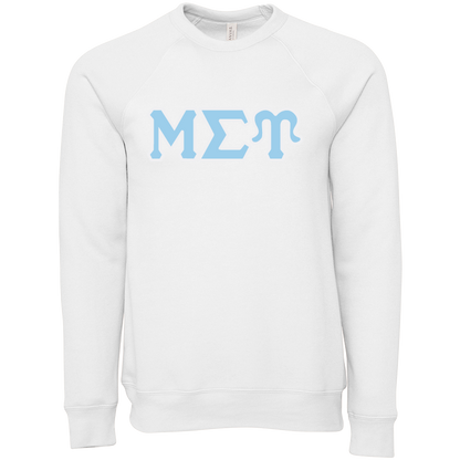 Mu Sigma Upsilon Lettered Crewneck Sweatshirts