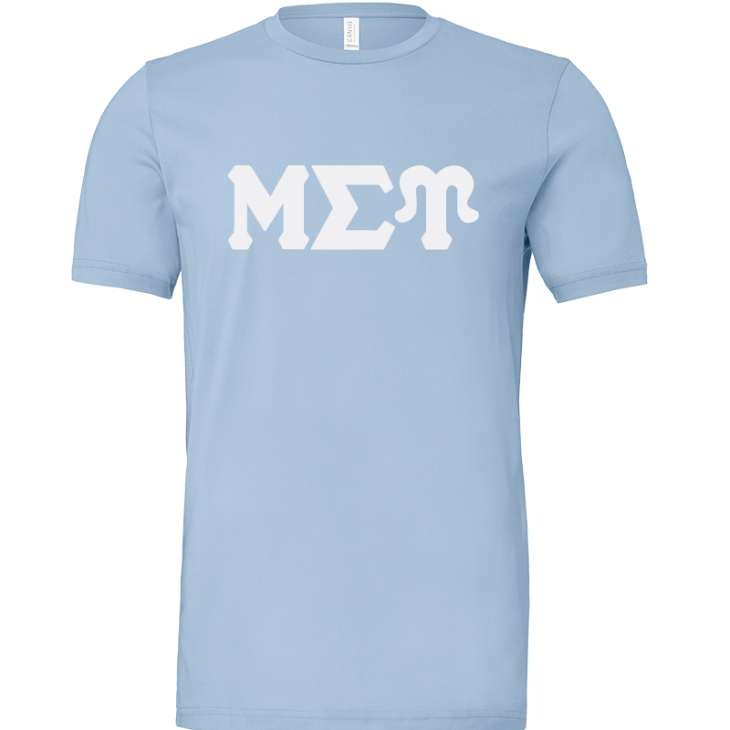 Mu Sigma Upsilon Lettered Short Sleeve T-Shirts