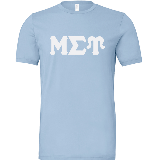 Mu Sigma Upsilon Lettered Short Sleeve T-Shirts