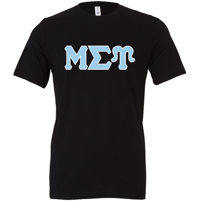 Mu Sigma Upsilon Lettered Short Sleeve T-Shirts