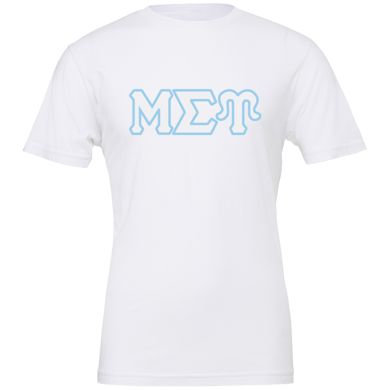 Mu Sigma Upsilon Lettered Short Sleeve T-Shirts