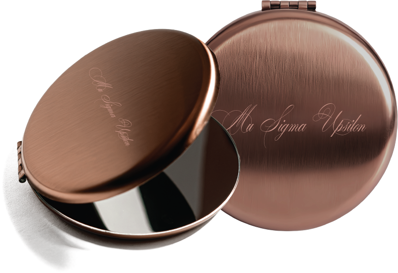 Mu Sigma Upsilon Script Pocket Mirrors