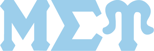 Blue Greek letter symbols on a white background