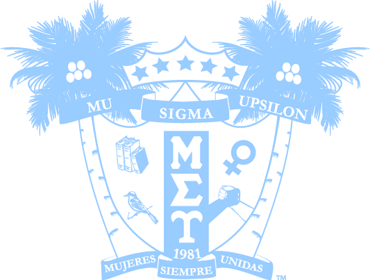 Sigma Upsilon fraternity crest with palm trees and text on a white background