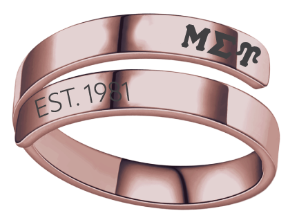Mu Sigma Upsilon Year and Letters Rings