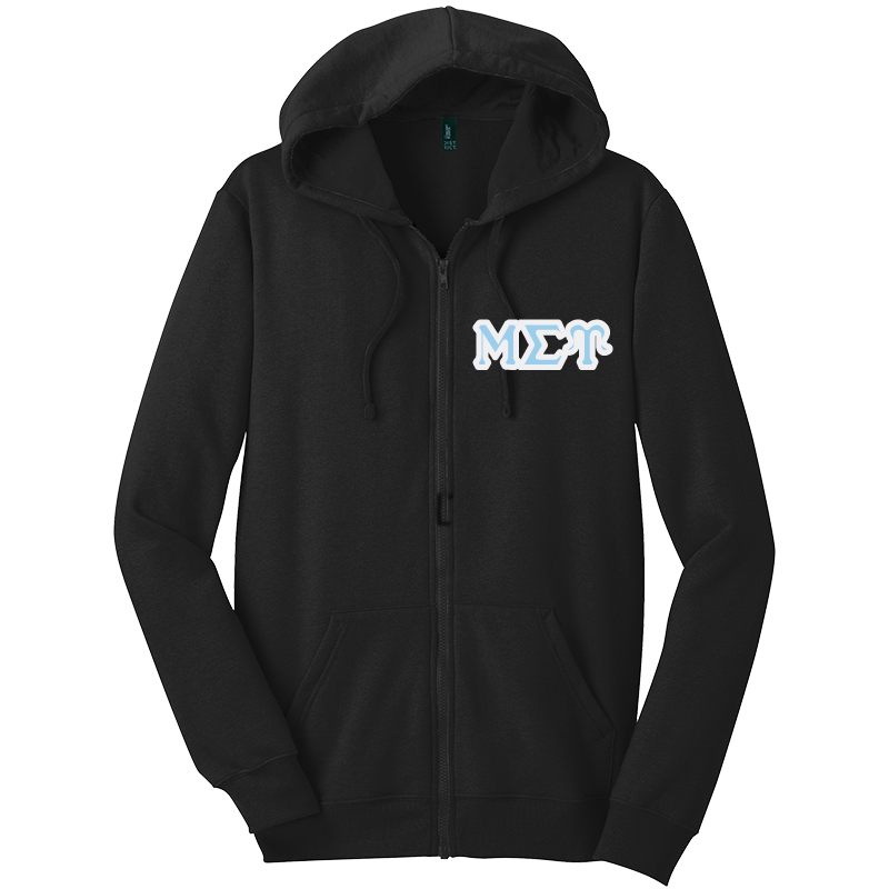 Mu Sigma Upsilon Zip-Up Hooded Sweatshirts