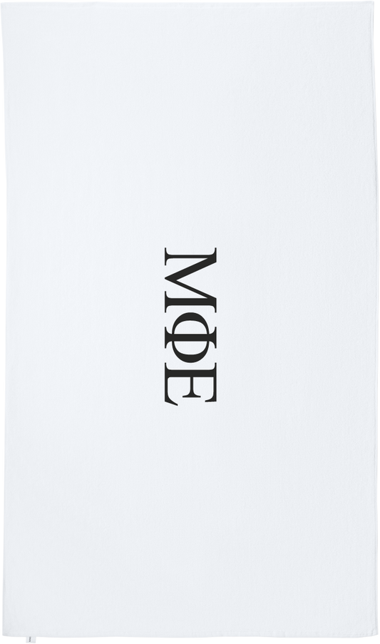 Mu Phi Epsilon Lettered Beach Towels