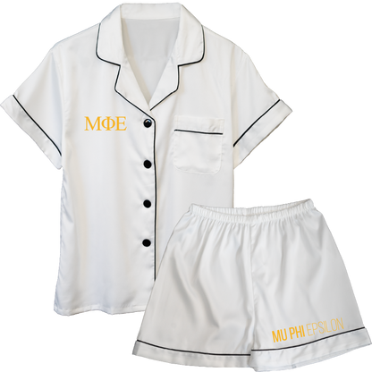 Mu Phi Epsilon Embroidered Ladies' Pajama Sets