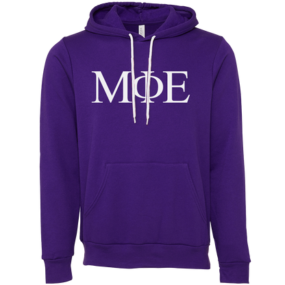 Mu Phi Epsilon Lettered Hooded Sweatshirts