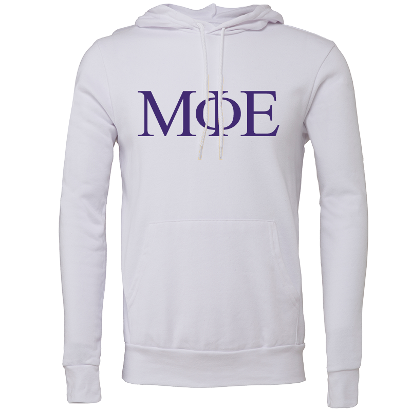 Mu Phi Epsilon Lettered Hooded Sweatshirts