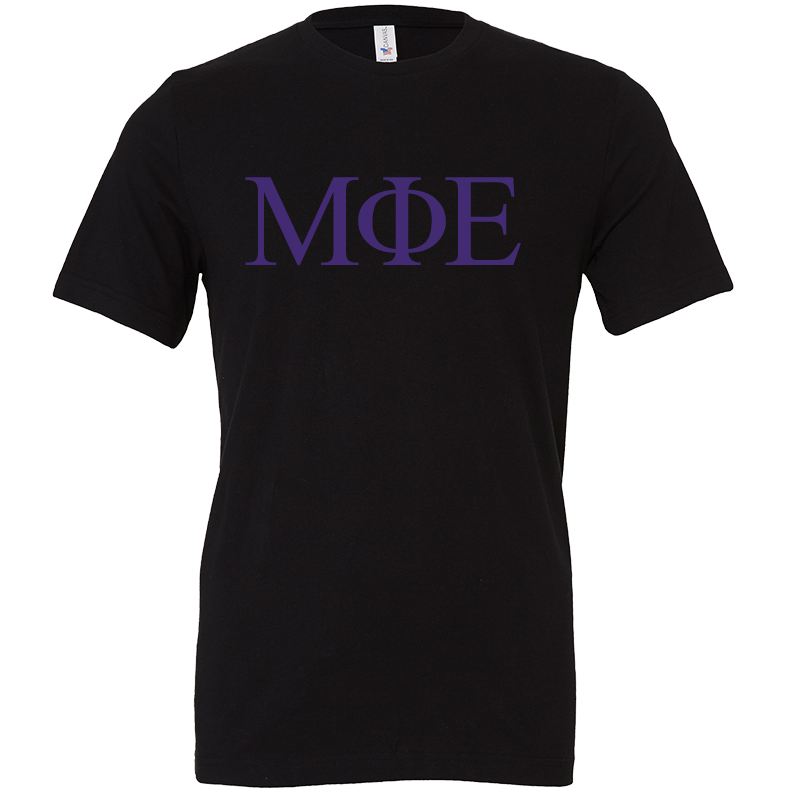 Mu Phi Epsilon Lettered Short Sleeve T-Shirts