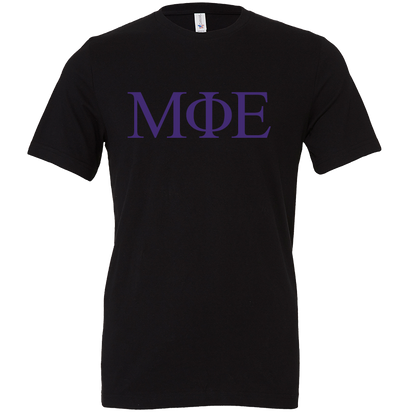 Mu Phi Epsilon Lettered Short Sleeve T-Shirts