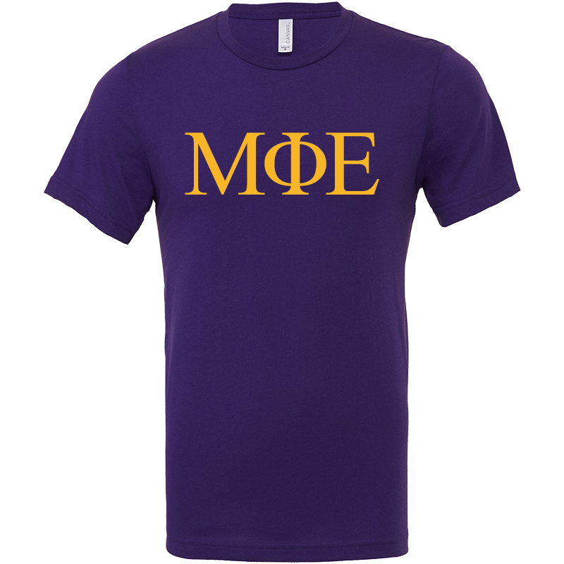 Mu Phi Epsilon Lettered Short Sleeve T-Shirts