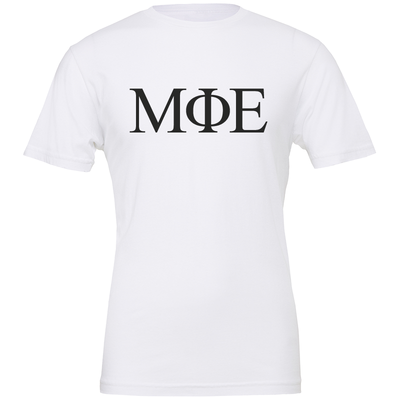 Mu Phi Epsilon Lettered Short Sleeve T-Shirts