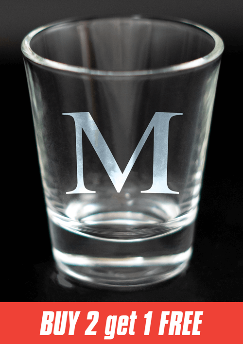 Greek Letter Shot Glasses